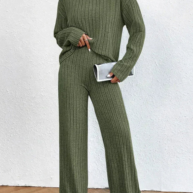 Strickhose und Rollkragenpullover für Frauen