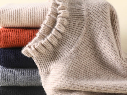 Rollkragenpullover Aus Kaschmir