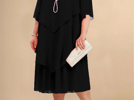 Elegantes Chiffonkleid mit Lagenlook