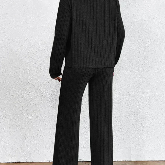 Strickhose und Rollkragenpullover für Frauen