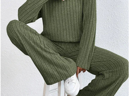 Strickhose und Rollkragenpullover für Frauen