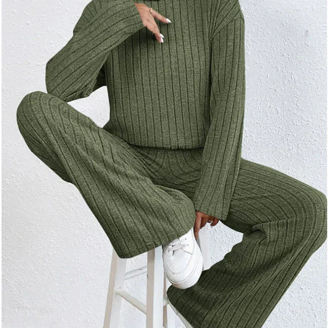 Strickhose und Rollkragenpullover für Frauen