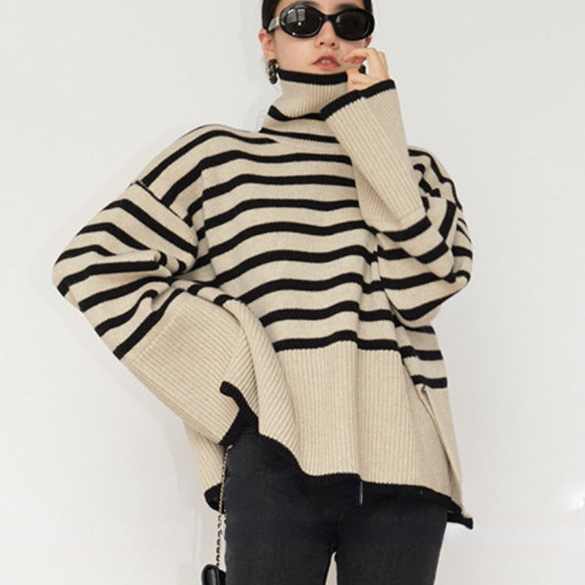 Gestreifter Pullover