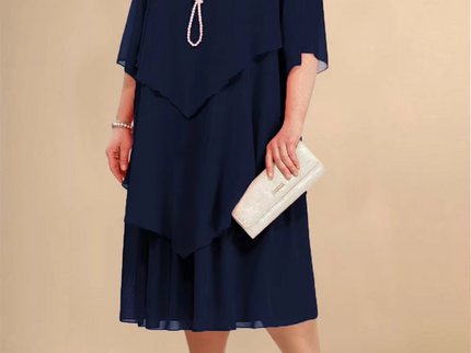 Elegantes Chiffonkleid mit Lagenlook