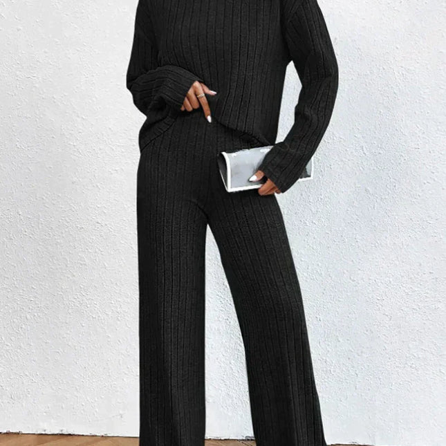 Strickhose und Rollkragenpullover für Frauen
