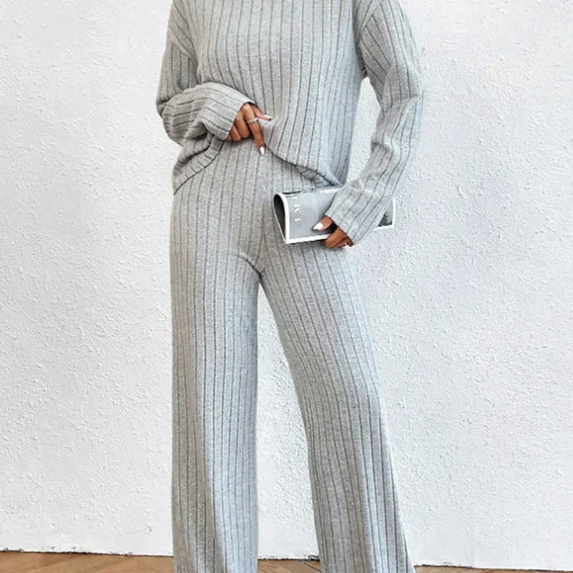 Strickhose und Rollkragenpullover für Frauen