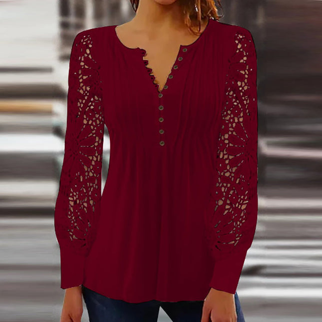 Elegante Bluse mit langen Ärmeln