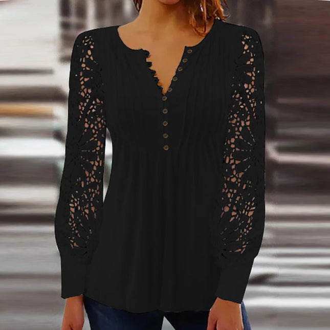Elegante Bluse mit langen Ärmeln