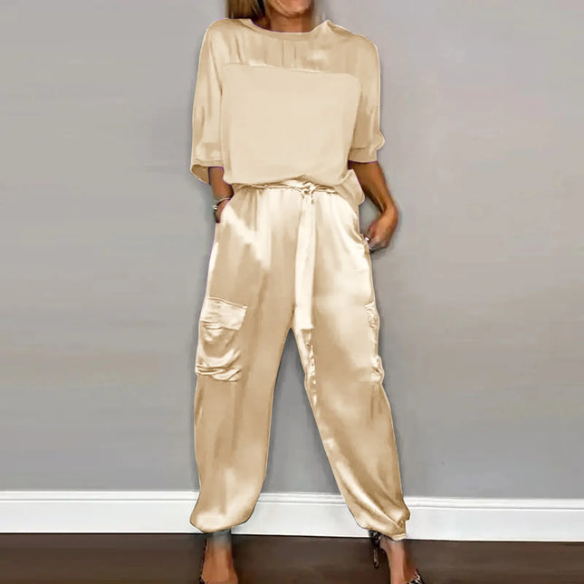 Satin Zweiteiliges Lounge Set