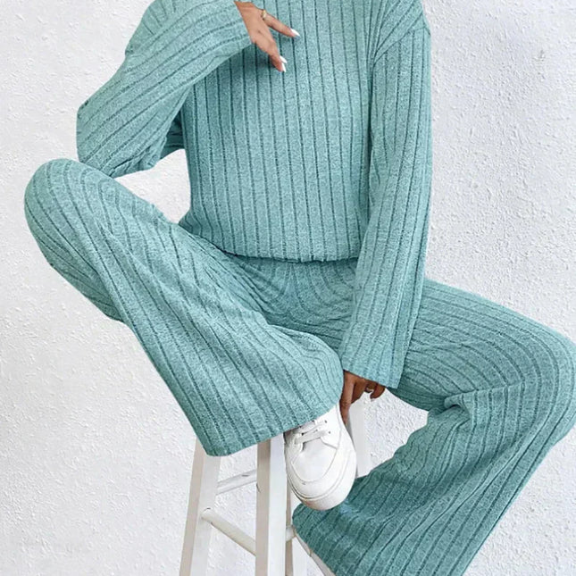Strickhose und Rollkragenpullover für Frauen