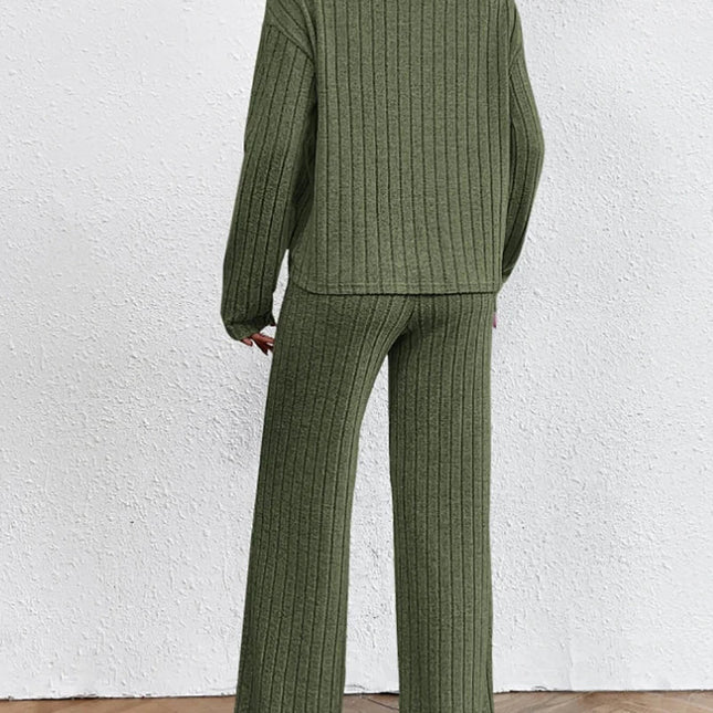 Strickhose und Rollkragenpullover für Frauen