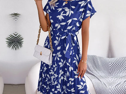 Sommerliches Chiffonkleid mit Blumenmuster