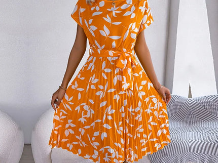 Sommerliches Chiffonkleid mit Blumenmuster
