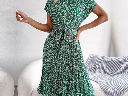Sommerliches Chiffonkleid mit Blumenmuster