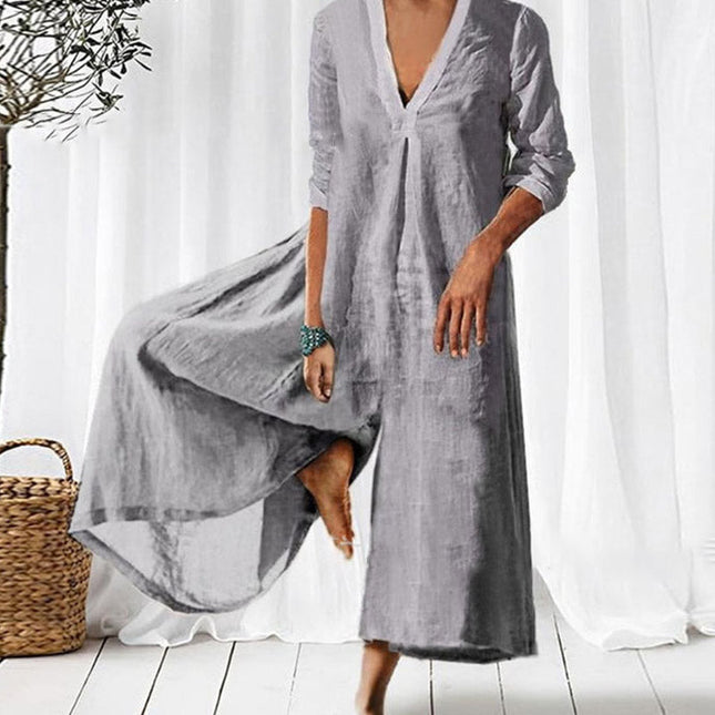 Woman Weites Overallkleid
