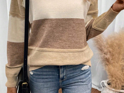 Gemütlicher Strickpullover in sanften Pastellfarben