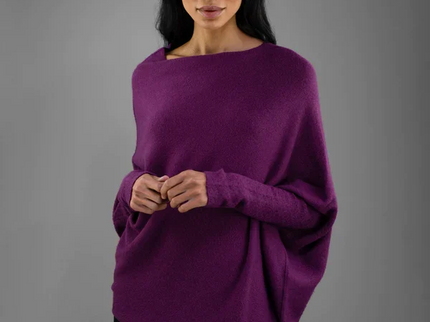 Asymmetrisch Drapierter Pullover