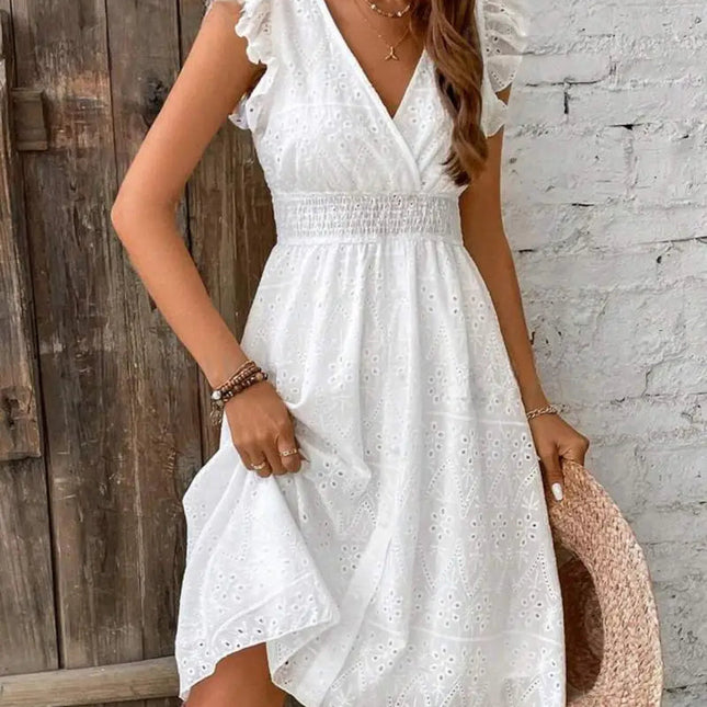 Kleid mit Flügelärmeln