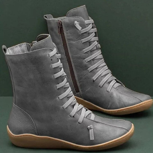 Damenstiefel aus Naturleder