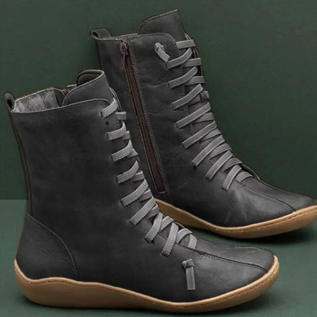Damenstiefel aus Naturleder