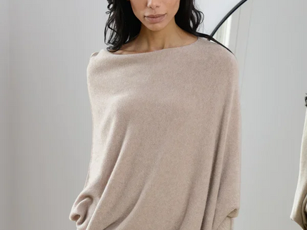Asymmetrisch Drapierter Pullover