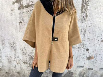 Schicke bicolore lange Jacke für elegante Lagenlook