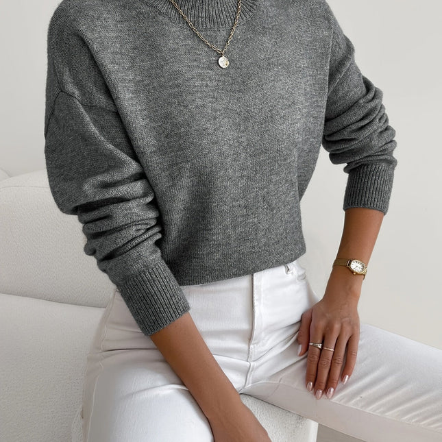 Gemütlicher eleganter Rollkragenpullover