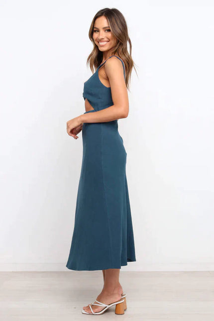 Midi-kleid Im Wickel-Stil