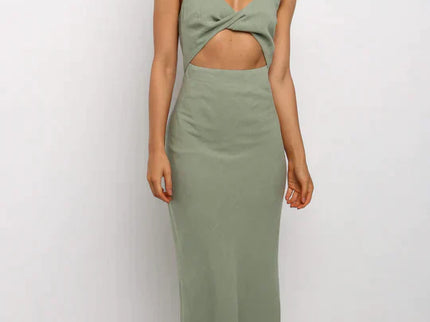 Midi-kleid Im Wickel-Stil