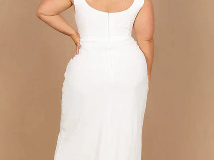 Midi-kleid Im Wickel-Stil